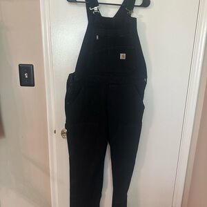 Carhartt Women's Black Denim Overalls